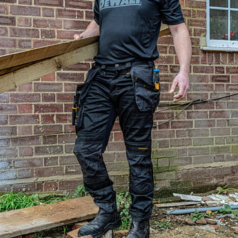 Discover the range of robust and reliable DeWalt workwear at AlexDirect, featuring jackets, trousers, and safety boots crafted for durability and performance in demanding work environments.