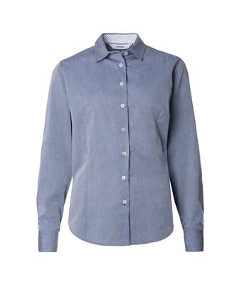 Women's Chambray Roll Up Sleeve Shirt