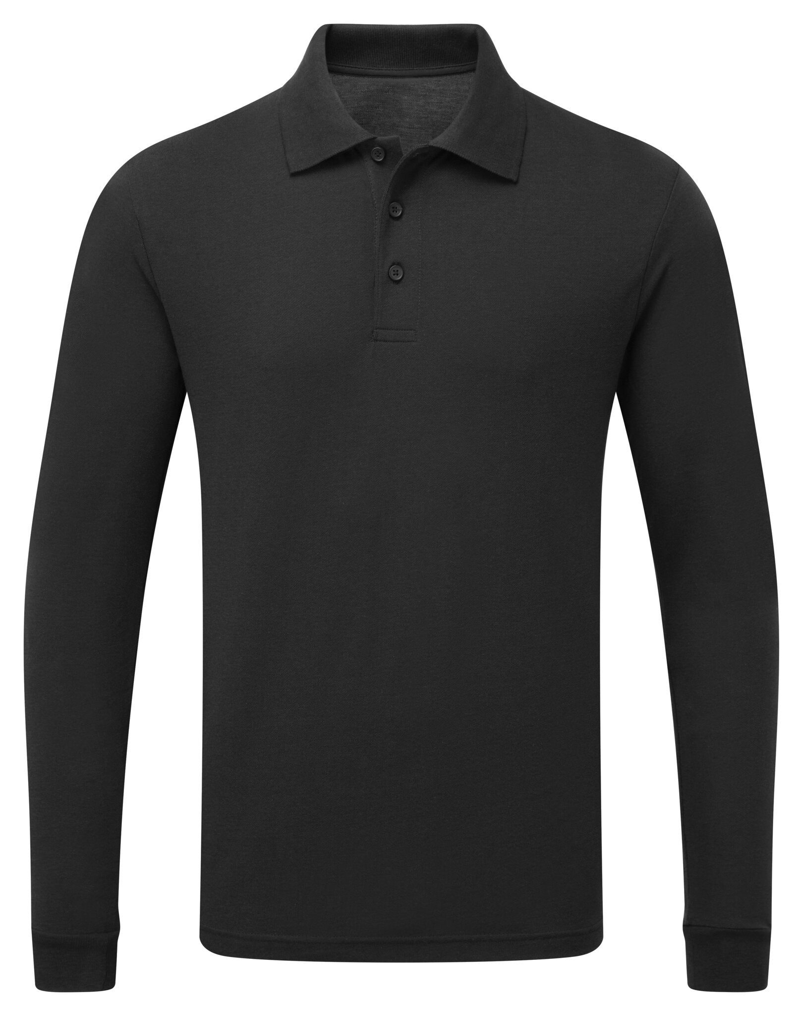 Essential Unisex Long Sleeve Polo Shirt